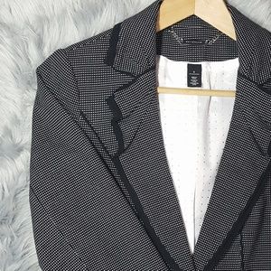 NWOT WHBM Trim Ruffle Detail Blazer